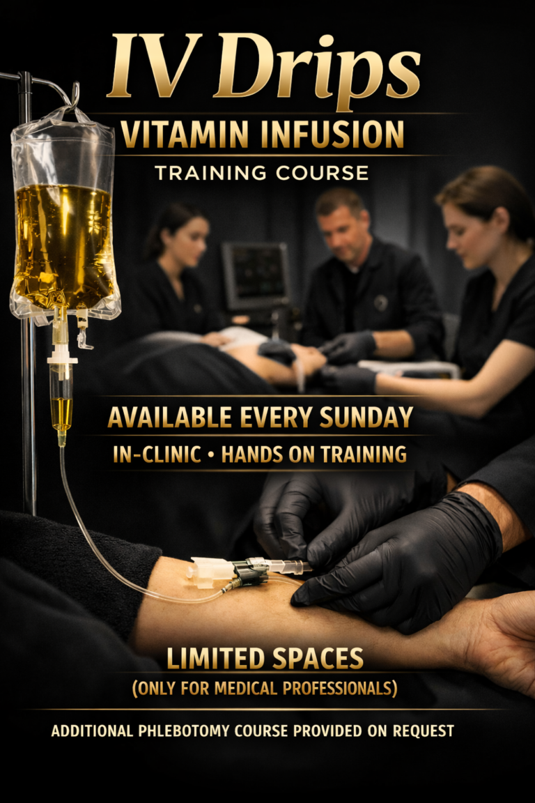Read more about the article IV Vitamin Drip Training in London – Exclusive 1-to-1 Training with an Experienced Doctor
